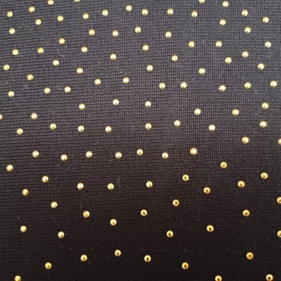 Women's Cable & Gauge Black Sweater with Gold Beaded Front Size Medium - Picture 6 of 7